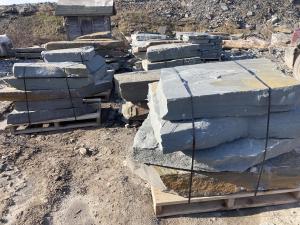 Pallet of Natural Steps Stone in quarry