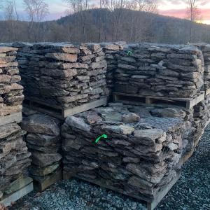 multiple pallets of PA field stone