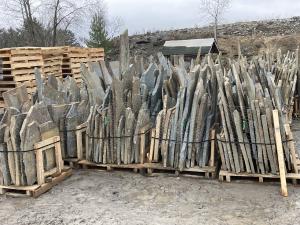 pallets of pa standup stone a quarry ready for delivery