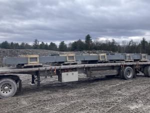 Thermal Treads Stone on flat bed trailer headed out for delivery